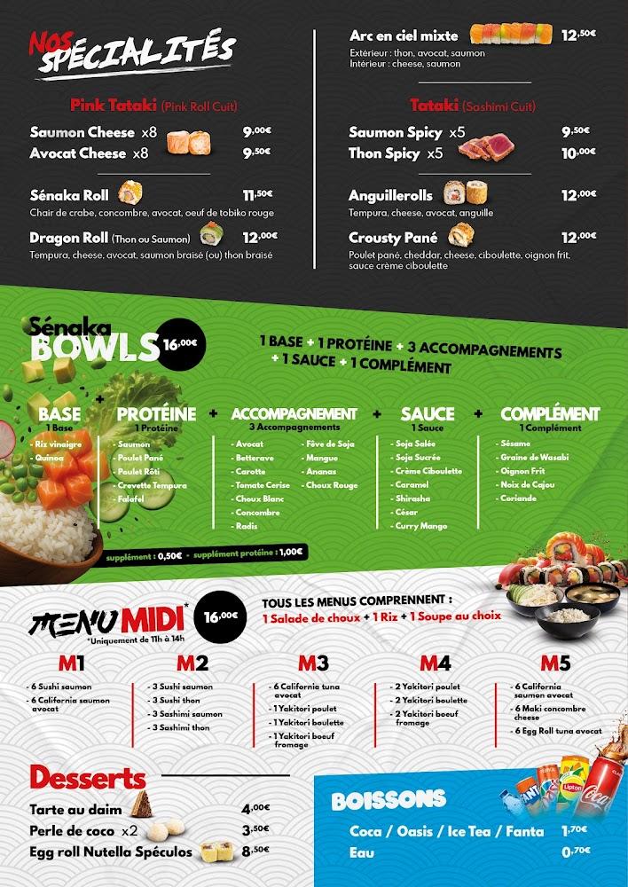 Senaka sushi - Menu Image 3